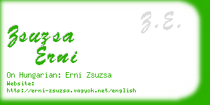 zsuzsa erni business card